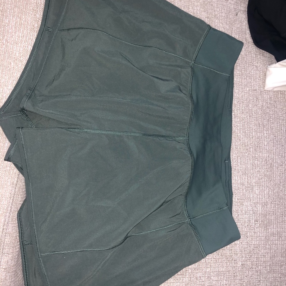 Lululemon high waisted sage green shorts